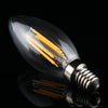 C35 E14 4W 4 LEDs 300 LM 3000K Dimmable Retro LED Filament Light Bulb Energy Saving Light, AC 220V(Warm White)
