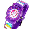 JNEW A335-86224 Children Cartoon 3D Cooking Firl Waterproof Quartz Silicone Watch(Blue)