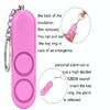 2-Pack 120dB Personal Safety Alarm Keychain - Random Colour