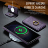 For Samsung Galaxy S23 Ultra 5G DG.MING K1 MagSafe Detachable Wallet RFID Back Cover Phone Case(Purple)