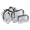 Transparent PVC Bags Travel Organizer Clear Makeup Bag Pouch Wash Bags(S)