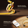 REMAX RC-C165 Prime 1.2m 60W Type-C to Type-C + 8 Pin Braided Fast Charging Cable(Black)