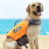 Reflective Dog Life Jacket, Orange, Large