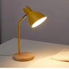E27 Button Switch Wood Table Lamp Metal Shade Desk Light Bedside Reading Book Light Home Decor, Light Source:Normal Bulb(Yellow)