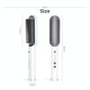 K-SKIN KD380 Hair Straightener Electric Straight Hair Curler Comb Brush PTC Heating Ceramic Straight Hair Brush, EU Plug(White)