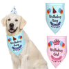 Pet Birthday Bandana, Blue, Cotton, for Cats & Dogs