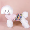 Pink Dog Skirt, XXL - Winter Warm Wool & Cotton, Small Breeds