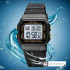 SKMEI 1683 Dual Time LED Digital Display Luminous Silicone Strap Electronic Watch(Black and White)