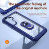 For Samsung Galaxy S24 FE 5G TPU + PC Lens Protection Phone Case with Ring Holder(Blue)