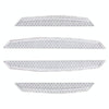 4 PCS Universal Car Door Anti-collision Strip Protection Guards Trims Stickers (White)