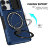 For Samsung Galaxy S25 Ultra 5G Sliding Camshield MagSafe Holder TPU Hybrid PC Phone Case(Royal Blue)