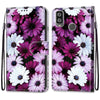 For Alcatel 1L (2021) Coloured Drawing Cross Texture Horizontal Flip PU Leather Case with Holder & Card Slots & Wallet & Lanyard(Chrysanthemum Pink White Purple)