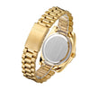 CAGARNY 6886 Diamond-encrusted Roman Numeral Dial Quartz Watch for Men(Gold Shell Black Dial)