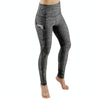 Slim Tight Sportswear Women High Waist Hips Slim Sports Leggings, Size:L(Navy Blue)