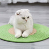 Woven Cat Scratch Mat - Green - 40cm Diameter