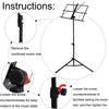 XP-03 Lifting and Folding Portable Music Stand Home Professional Music Stand(Black)