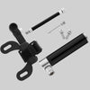 Manual Mini Portable Bicycle Aluminum Alloy Pump+ Glue-free Tire Patch + Fish-shaped Tire Lever (Black)