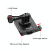 PULUZ Aluminum Quick Release Bracket NVG Helmet Mount for GoPro and Other Action Cameras (Black)