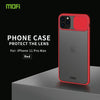 For iPhone 11 Pro Max MOFI Xing Dun Series Translucent Frosted PC + TPU Privacy Anti-glare Shockproof All-inclusive Protective Case(Red)