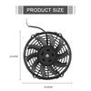 9 inch 12V 80W Car Powerful Transmission Oil Cooling Fan with Mounting Accessorie