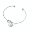 Alloy Letter L Bracelet Snake Chain Charm Bracelets, Size:L (White)