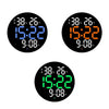 10-Inch Led Digital Wall Clock 2-Color Large Screen Electronic Clock With Temperature Display(Green)