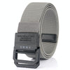 Men Lightweight Metal Free Casual Elastic Belt, Length: 120cm(Plain Weave Light Gray)