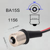 1 Pair 1156 / BA15S Bulb Holder Base Male Socket with Wire