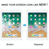 iPad 9.7 White Front Glass Lens with OCA Adhesive