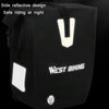 WEST BIKING 25L Mountain Bike Shelf Waterproof Reflective Camel Bag(Black)