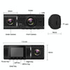 3-recording Front 1080+Internal 1080+Rear 480 HD Car Recorder