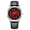 YAZOLE 552 Luminous Pointer Calendar Waterproof Quartz Watch(Roman+Red+Black)