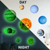 E wall Planet Solar System Fluorescent Wall Stickers Room Bedroom Luminous Wall Stickers(Small Size)