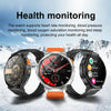 LEMFO K66 1.85 inch Bluetooth Call Smart Watch, Support Heart Rate / Blood Oxygen(Orange)