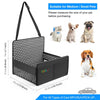 Dog Car Basket | Foldable, Waterproof | Black | FunAdd