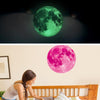 Fluorescent Moon Wall Stickers Halloween Wall Stickers Bedroom Living room Decorative Wall Stickers(Pink)