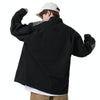 Youth Casual Retro Workwear Long Sleeve Shirt, Size: XXL(Black)