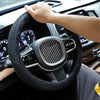 Non-slip Wear-resistant Fire Pattern Silicone Car Steering Wheel Cover, Size: 36-42cm(Army Green)