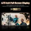 i16 Pro Max / A08A, 3GB+64GB, 6.73 inch Screen, Face Identification, Android 8.1 MTK6753 Octa Core, Network: 4G, Dual SIM, UK Plug (Grey)