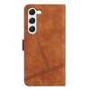 For Samsung Galaxy S25 5G Skin-feel Stitching Leather Phone Case(Brown)