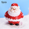 5pcs Christmas Cute Micro Landscape DIY Bonsai Decoration Snowscape Ornament, Style: No.16 Santa Claus