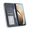 For vivo V40 Lite 4G / 5G IDN Magnetic Buckle Retro Texture Leather Phone Case(Blue)