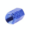 Blue Anodized Aluminum Tire Valve Stem Caps 4 pcs(Blue)
