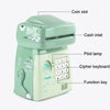 16.5 x 12 x 20.5cm Kids Cartoon Dinosaur Password Coin Bank Automatic Rolling Coin Bank Toys(Red)