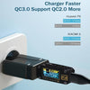 LZ-023 18W QC 3.0 USB Portable Travel Charger + 3A USB to 8 Pin Data Cable, EU Plug(White)