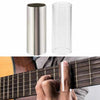 Metal Electric Guitar Glide Pipe Glass Guitar Glide Stick Finger Set(Silver+Transparent)