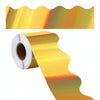 7.6cm x 10m Fan-Shaped Laser Gold Border Paper Bulletin Board Border Decoration