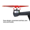RCSTQ 2 Pairs Clear Color Quick-release Propellers for DJI FPV(Red)