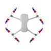 2 Pairs Sunnylife 7238F-3C For DJI Mavic Air 2 Double-sided Three-color Low Noise Quick-release Propellers(Red Blue White)