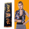 Gym Sports Cold Feeling Sweat-Absorbent Quick-Drying Cold Towel(Black Tiger)